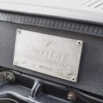 A plaque from engine manufacturer Bentley will be proudly displayed.