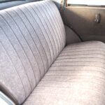 Gorgeous reupholstered front and rear seats in high quality raised moquette fabric.