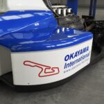 The current style with the name of Okayama International Circuit on the side.