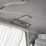 Backseat reading light with adjustable angle and brightness to suit your body position