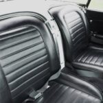 The only black interior available since 1959, and the seats are in excellent condition.